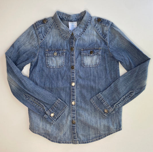 TOUGHSKINS Denim Shirt LS / 5-6Y