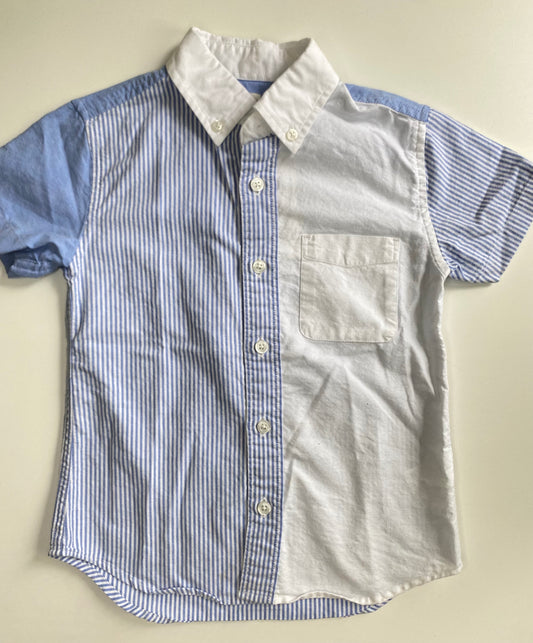 CREWCUTS bicolor shirt SS / 4-5Y