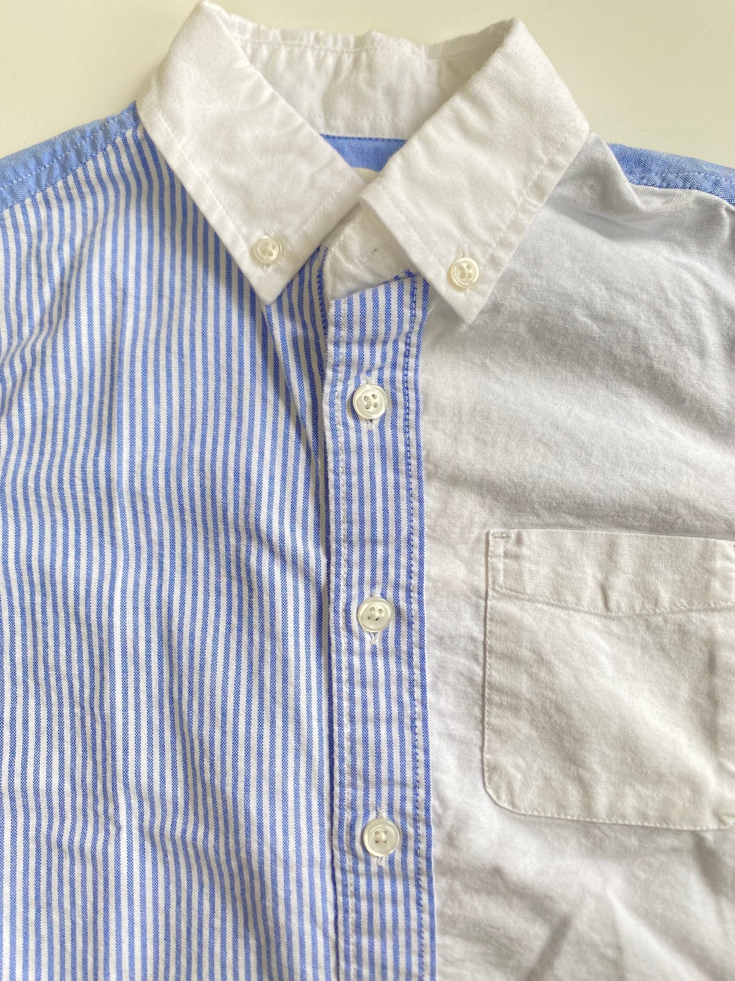 CREWCUTS bicolor shirt SS / 4-5Y