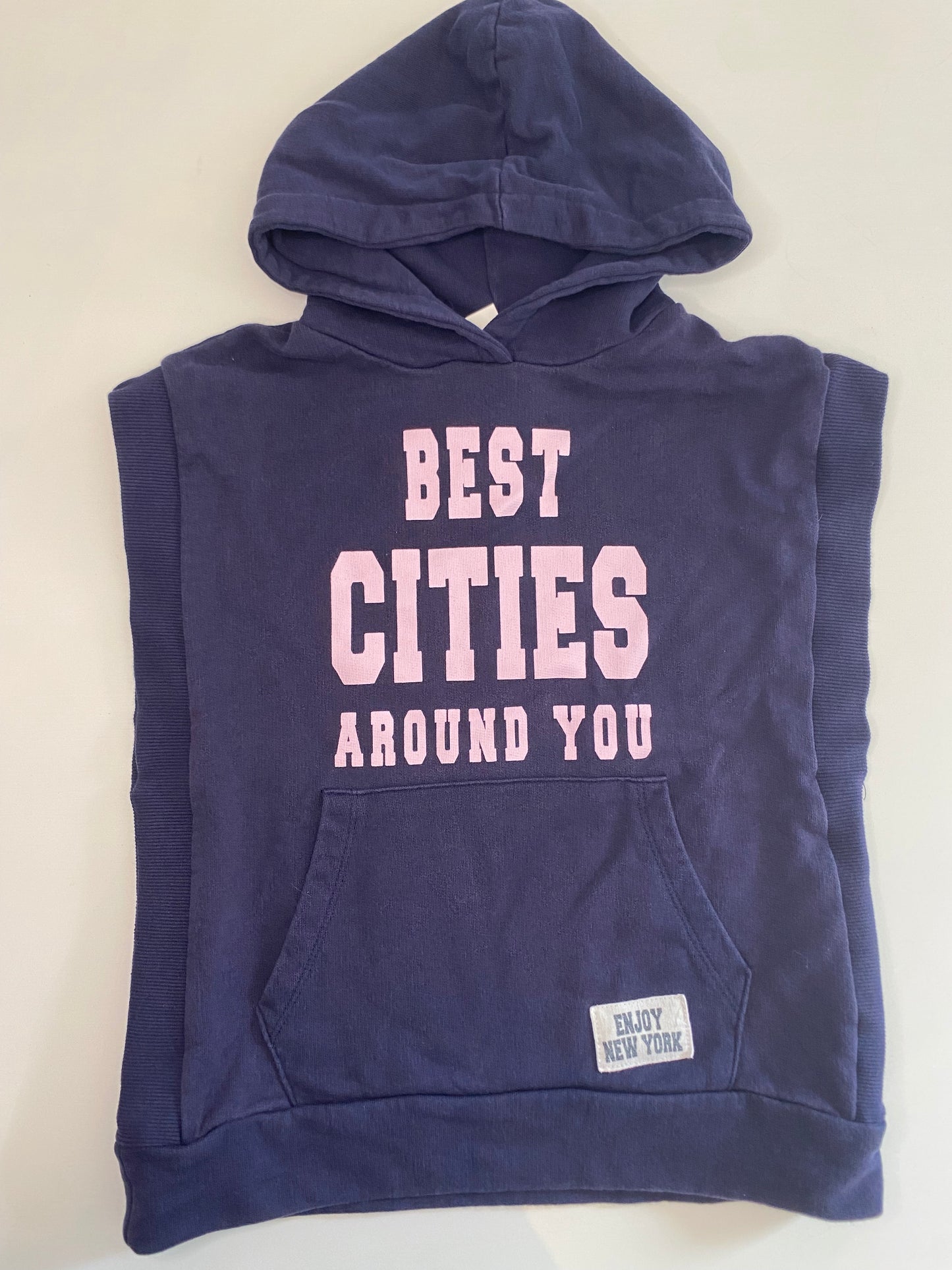 Zara sleeveless hoodie hotsell