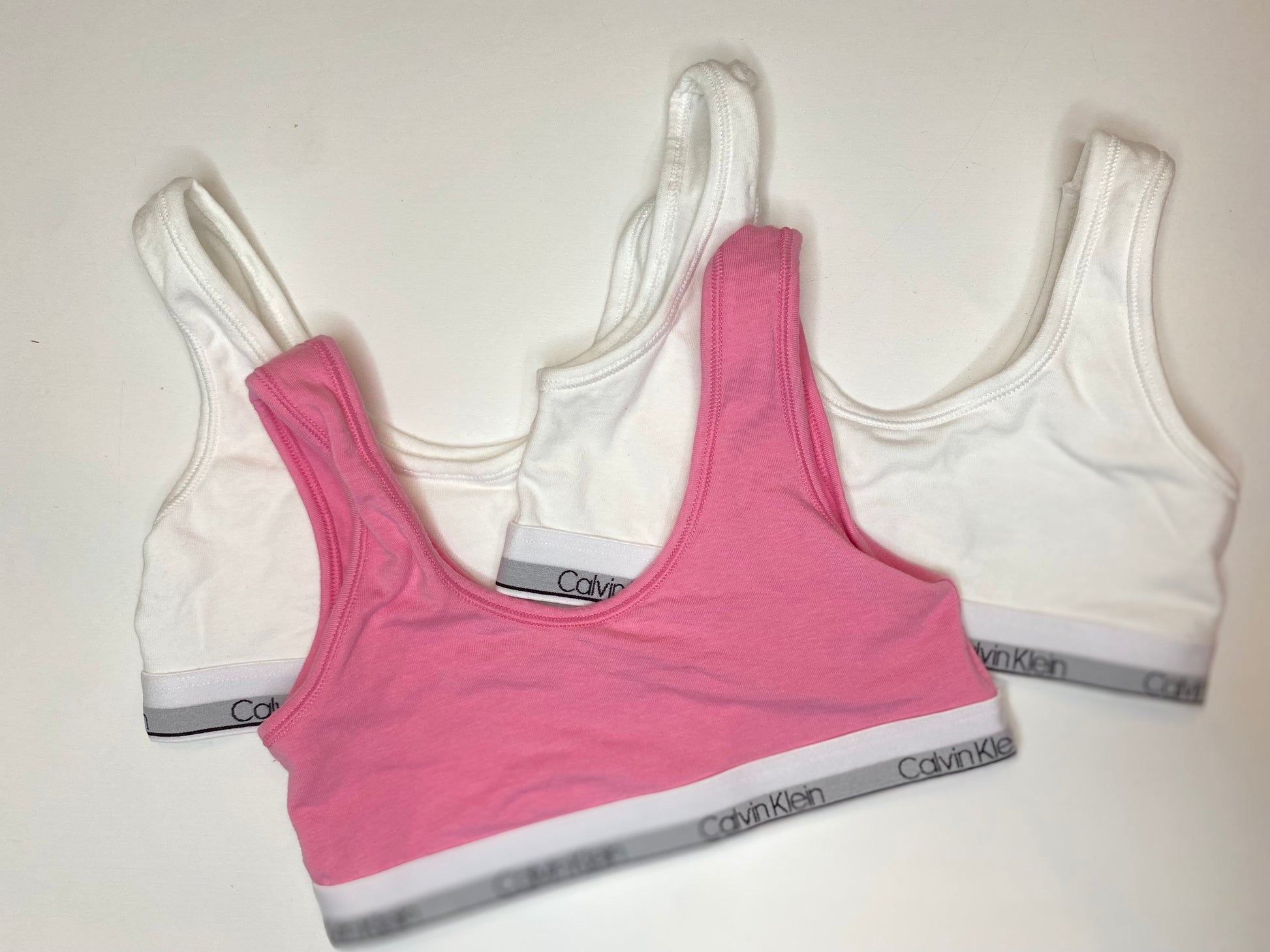 CALVIN KLEIN set of 3 top underwear bra 6y Second Edition NY