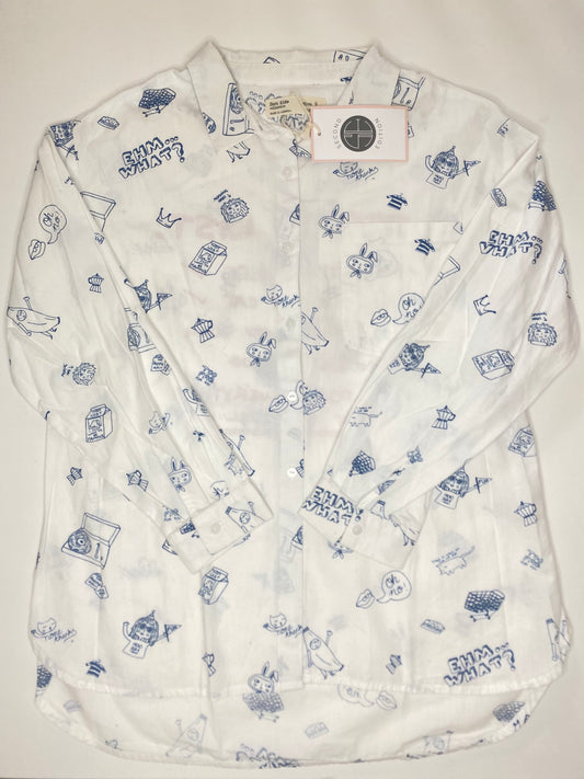 ZARA Buttoned Shirt To DO list LS / 9Y