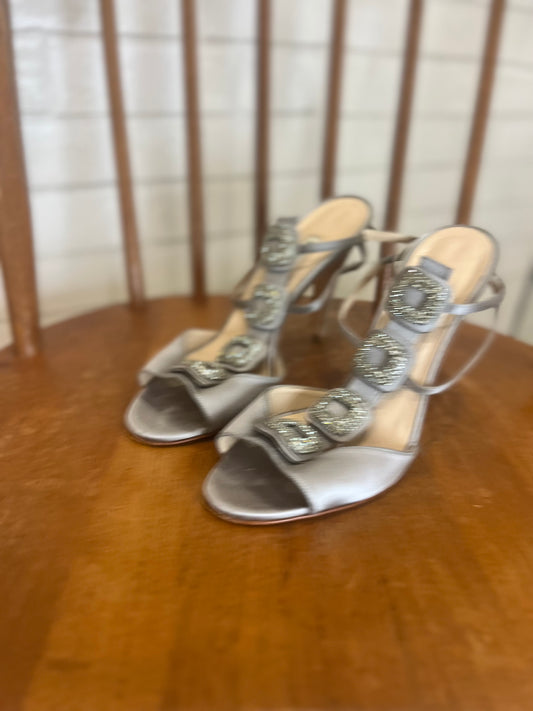 MANOLO BLAHNIK Sandals with rhinestone / US7.5-EU38