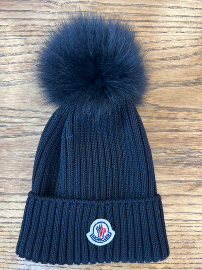 MONCLER pompom wool hat/ M-8Y