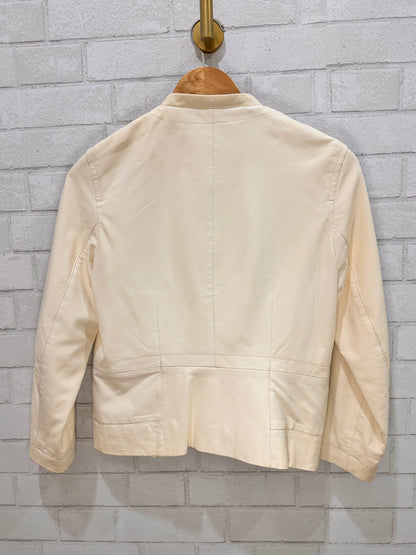 CACHAREL leather zip jacket / S-us6