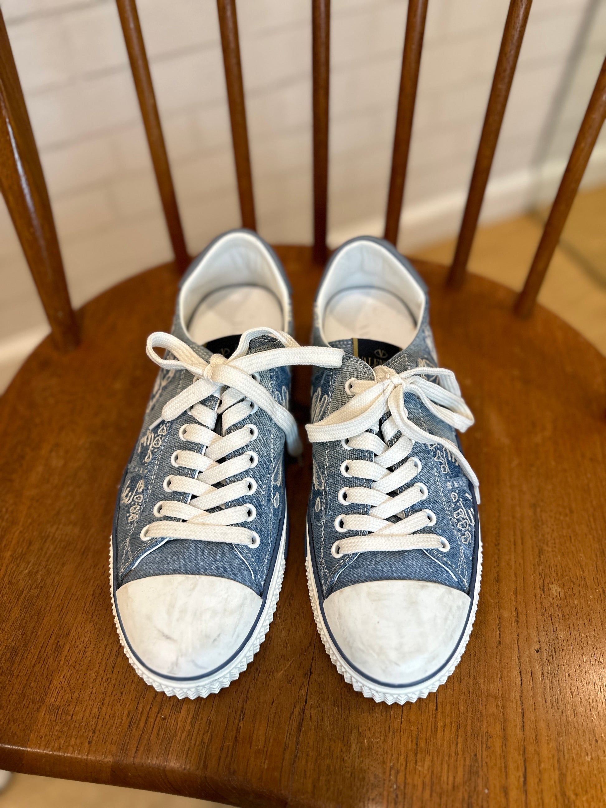 Valentino top denim shoes