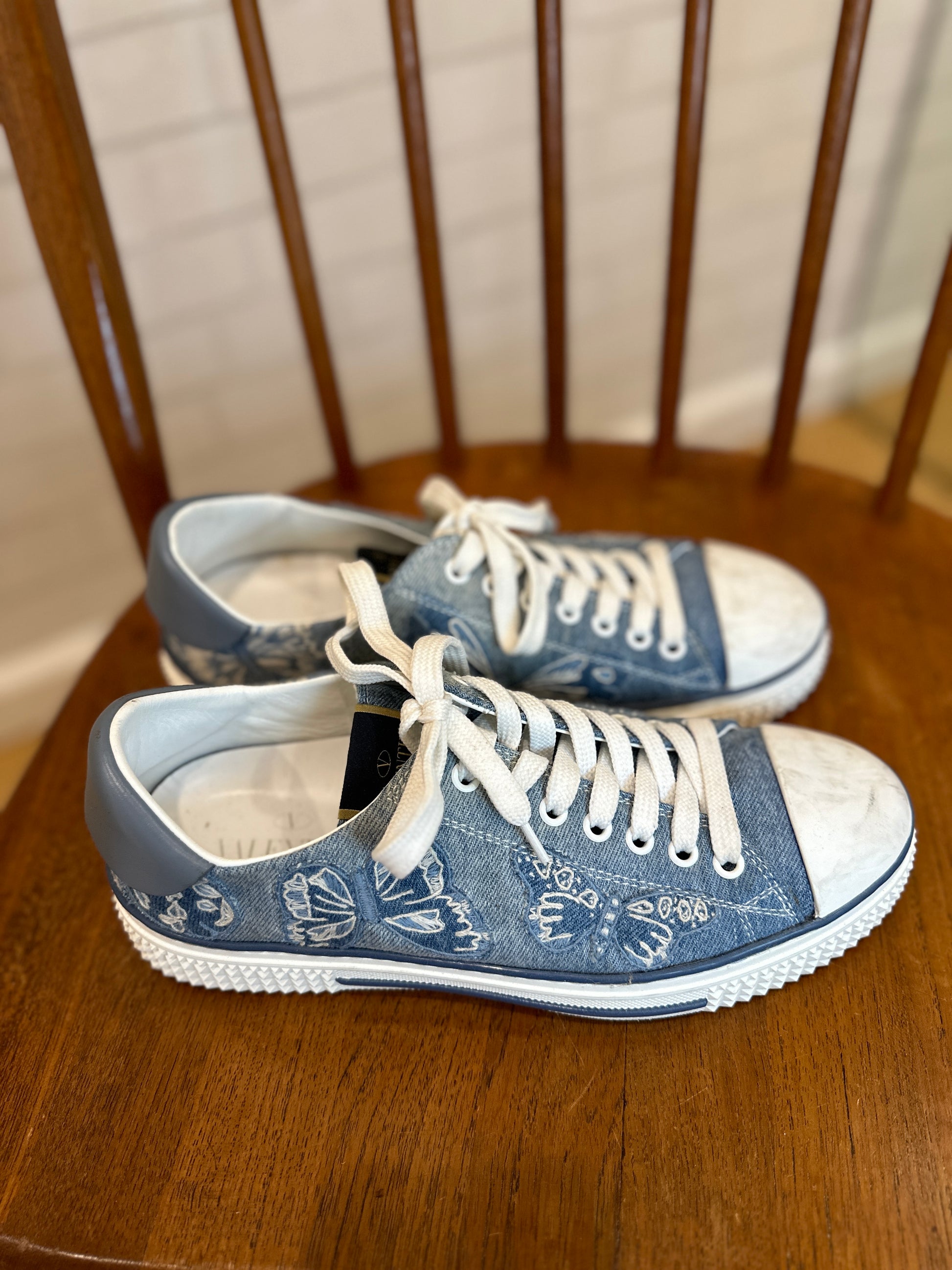 Valentino top denim shoes