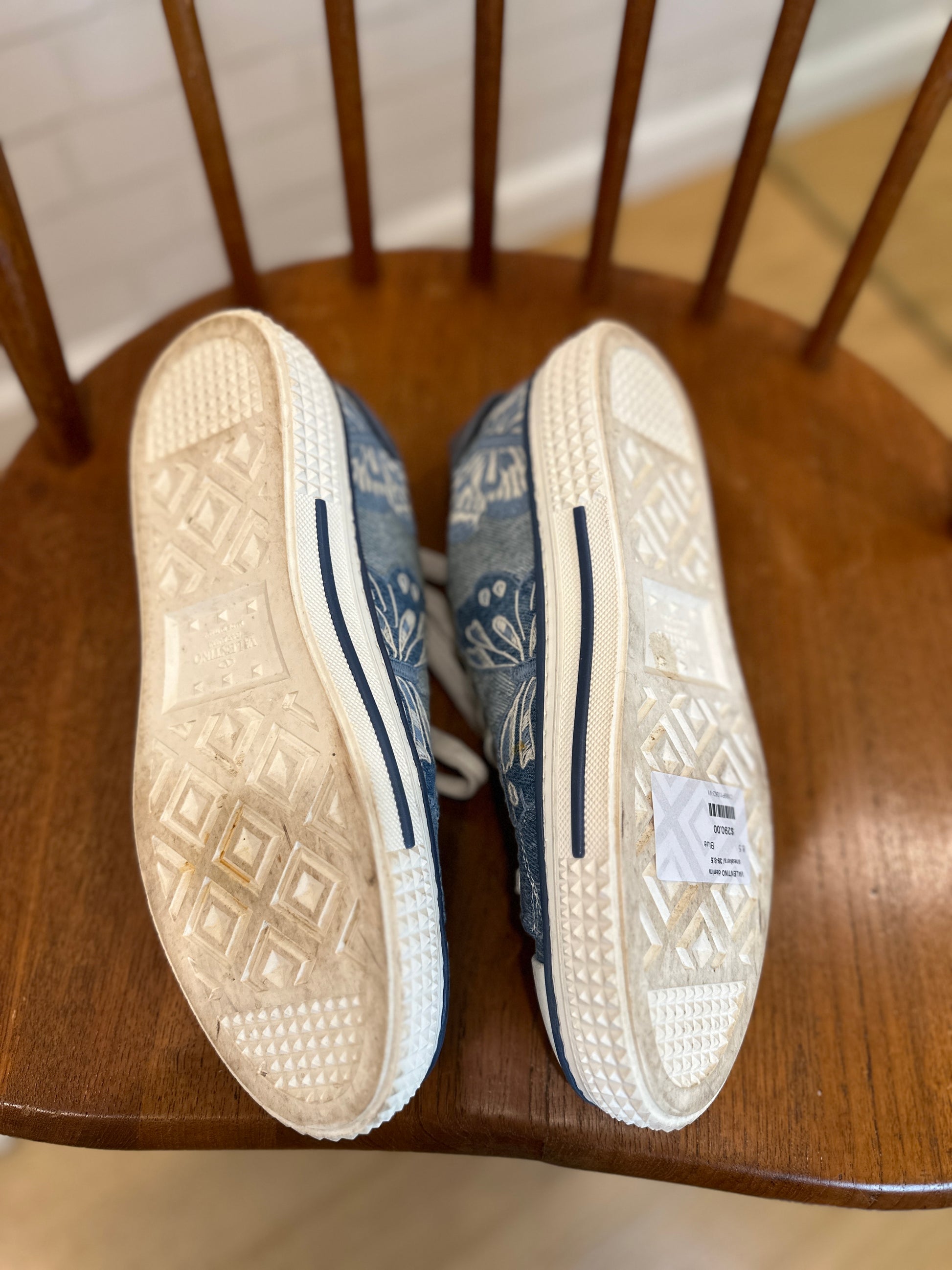 Valentino denim shoes cheap
