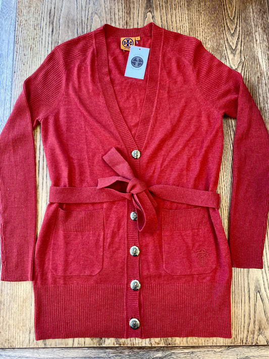 TORI BURCH Cashmere Blend Cardigan with belt / M