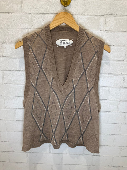 MARTIN MARGIELA Sleevless V Neck Sweater / S