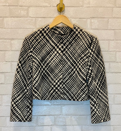 CHRISTIAN DIOR Cropped Tweed Jacket / S-EU36