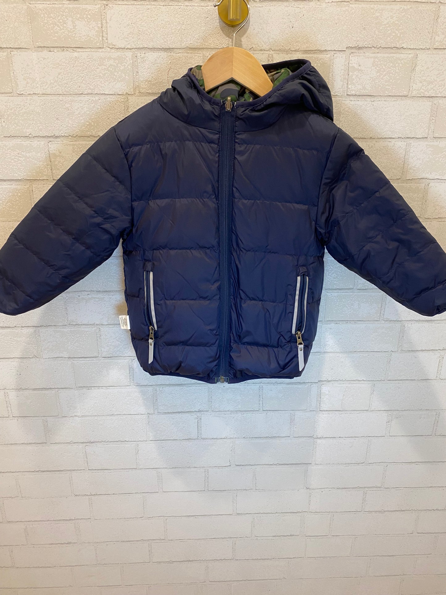 HANNA ANDERSON reversible hoodie jacket / 3Y