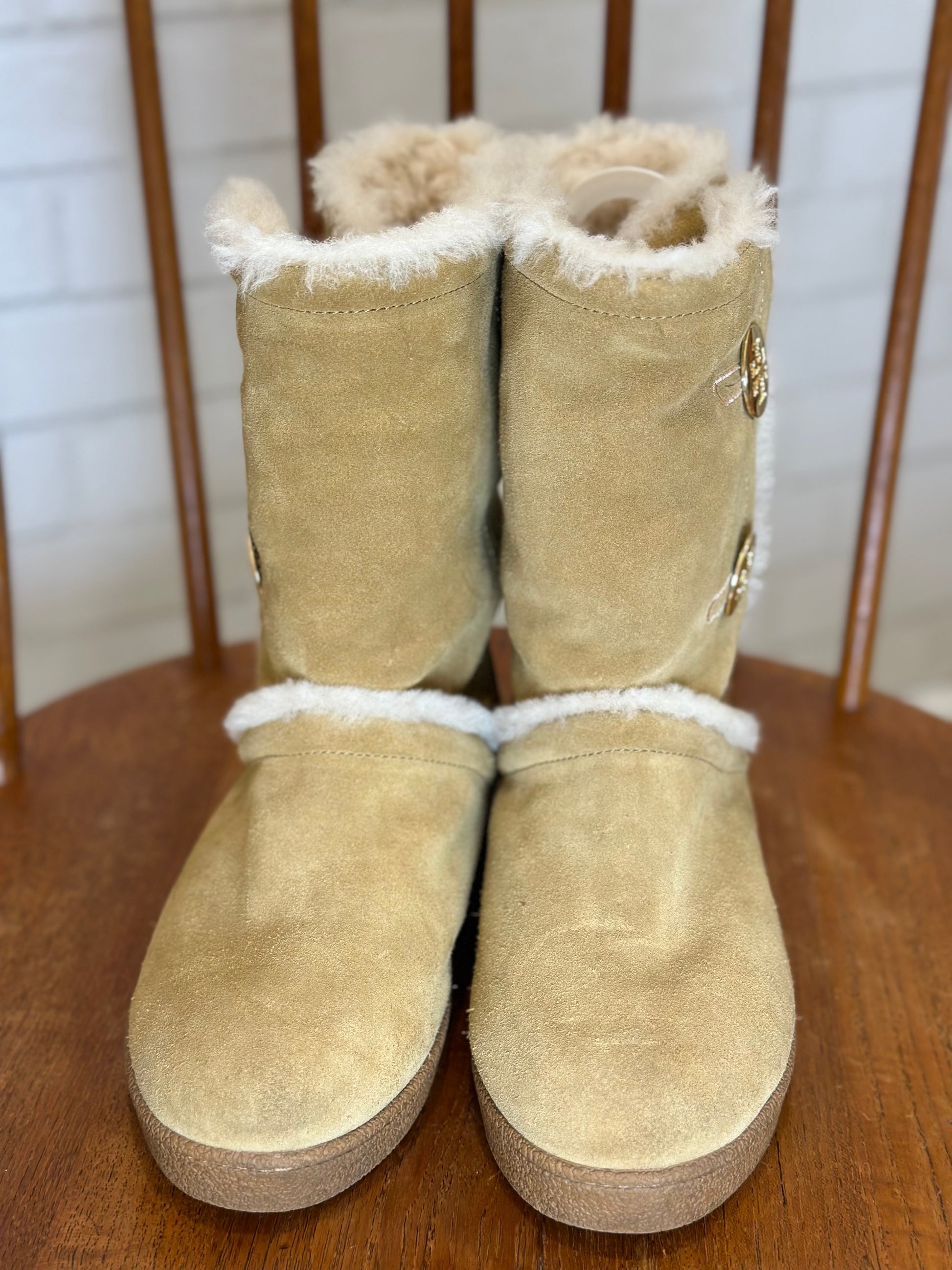 Tory burch shearling deals boots