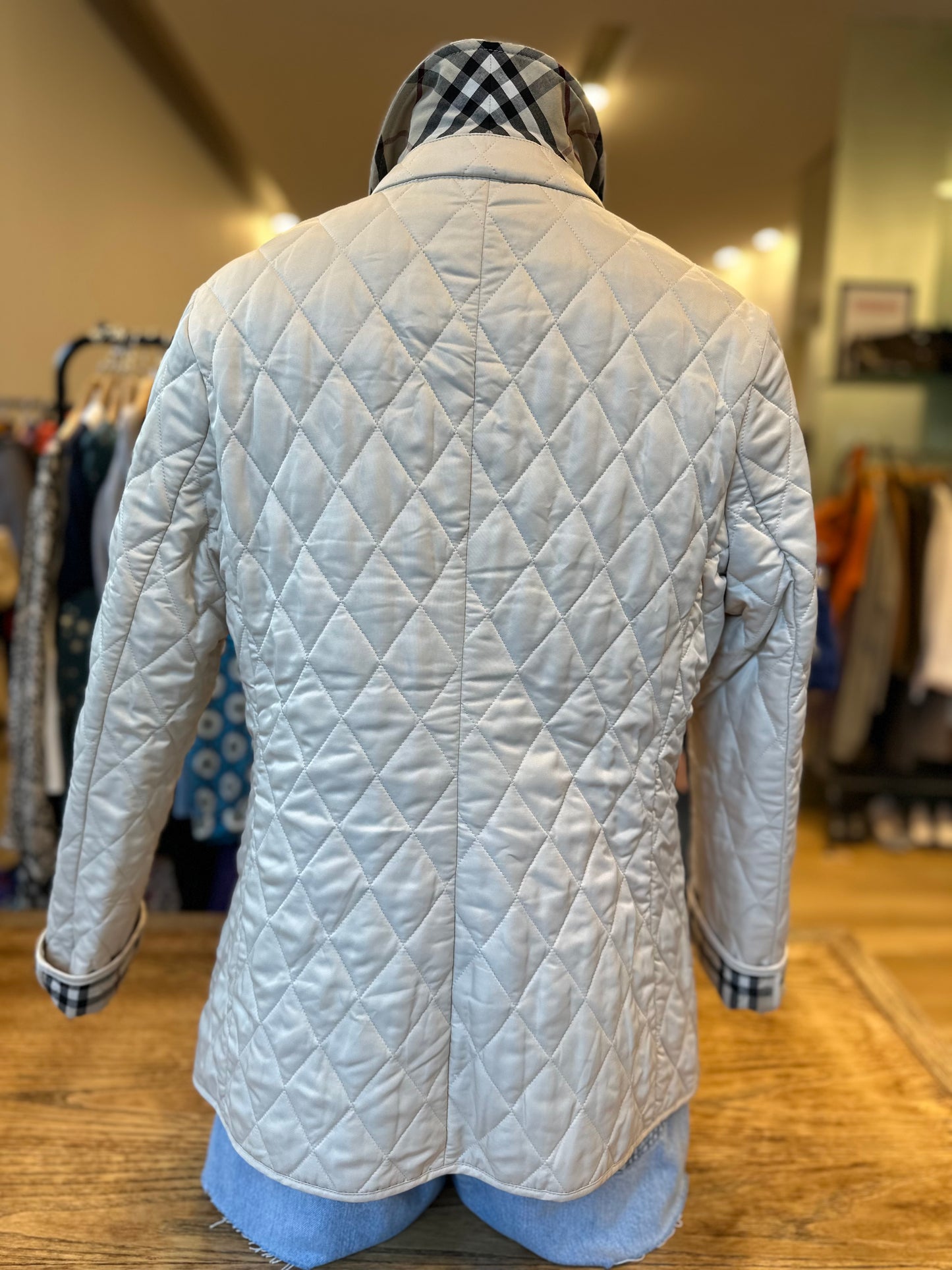 BURBERRY quilted shell jacket / S