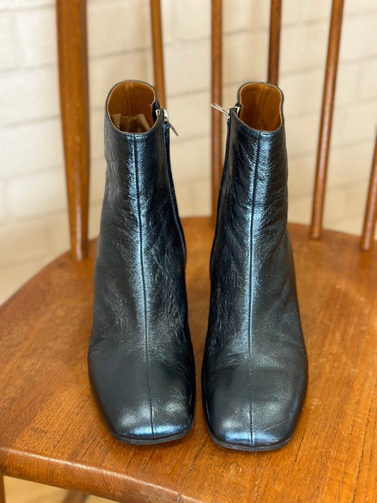 MARNI metallic ankle boots / US7-EU37.5