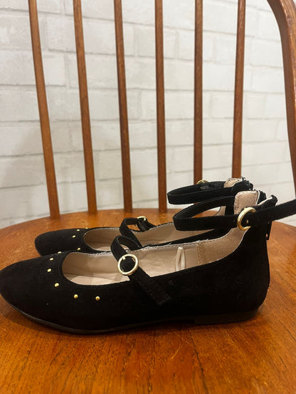 PLACE faux suede Mary Jane ballerinas/ us12 - 30