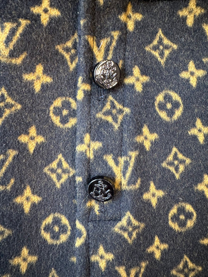 LOUIS VUITTON Logo Wool Mini Skirt / S-EU36