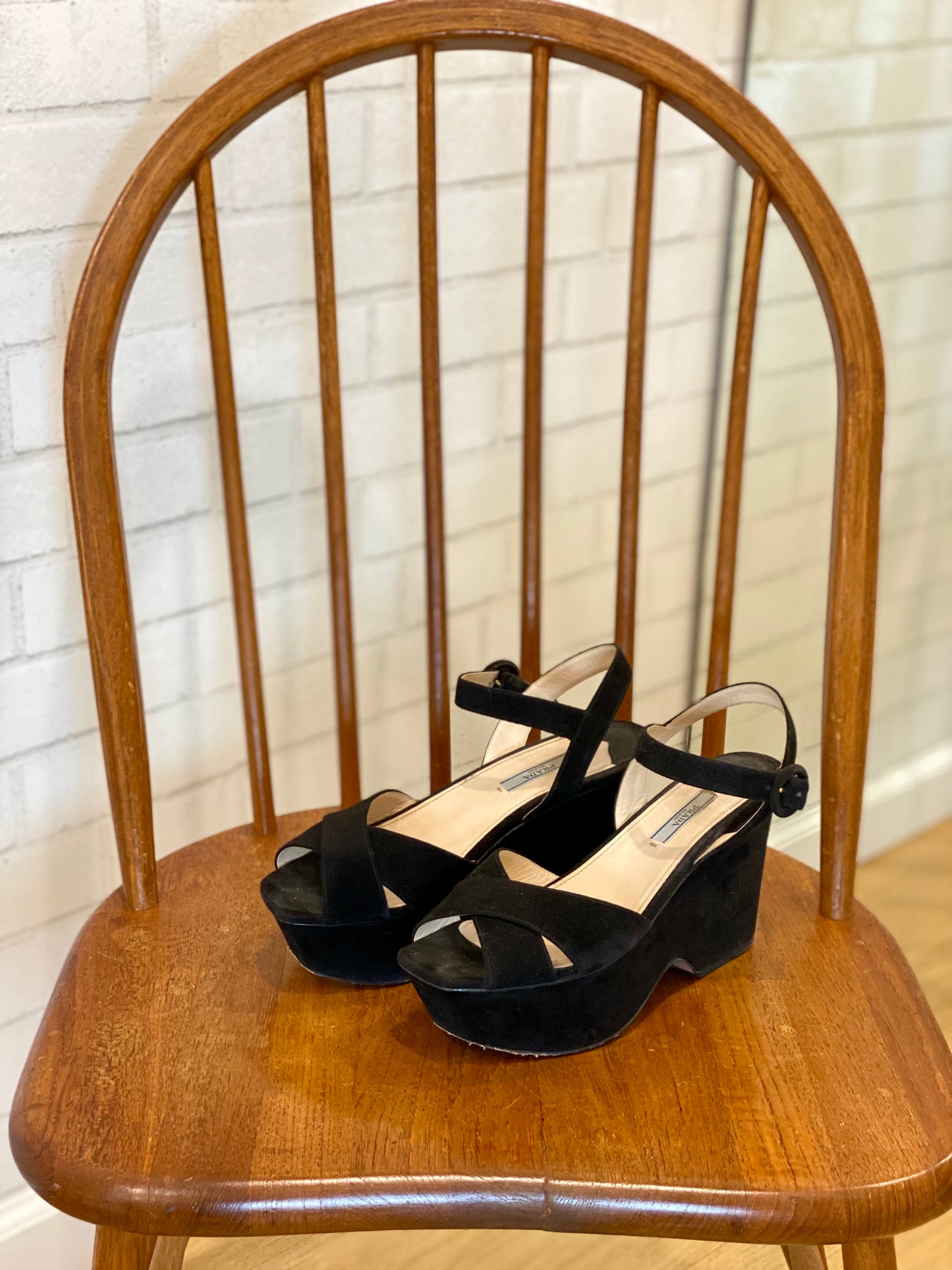 PRADA platform sandals / 38.5-us8