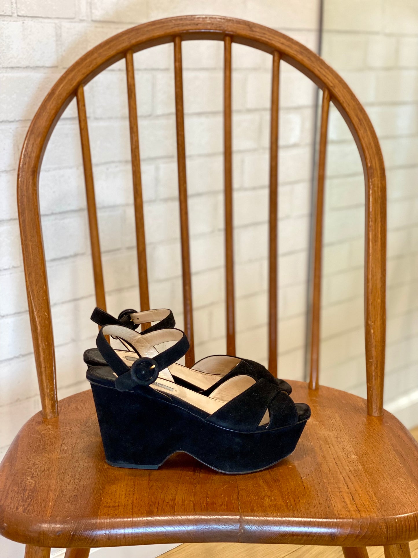 PRADA platform sandals / 38.5-us8