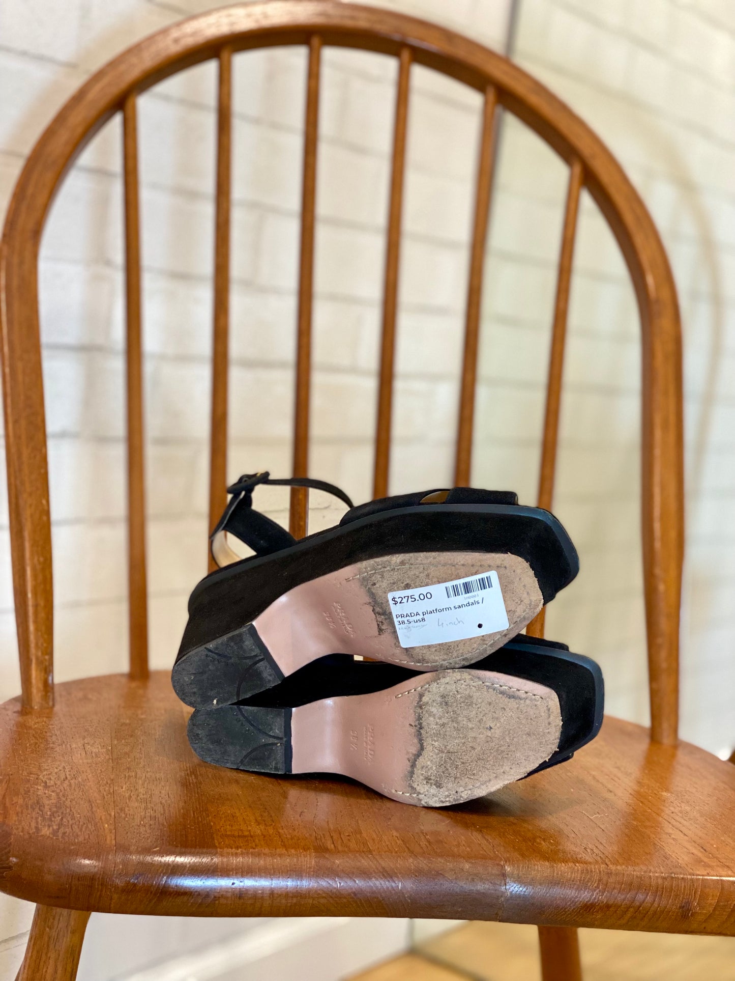 PRADA platform sandals / 38.5-us8