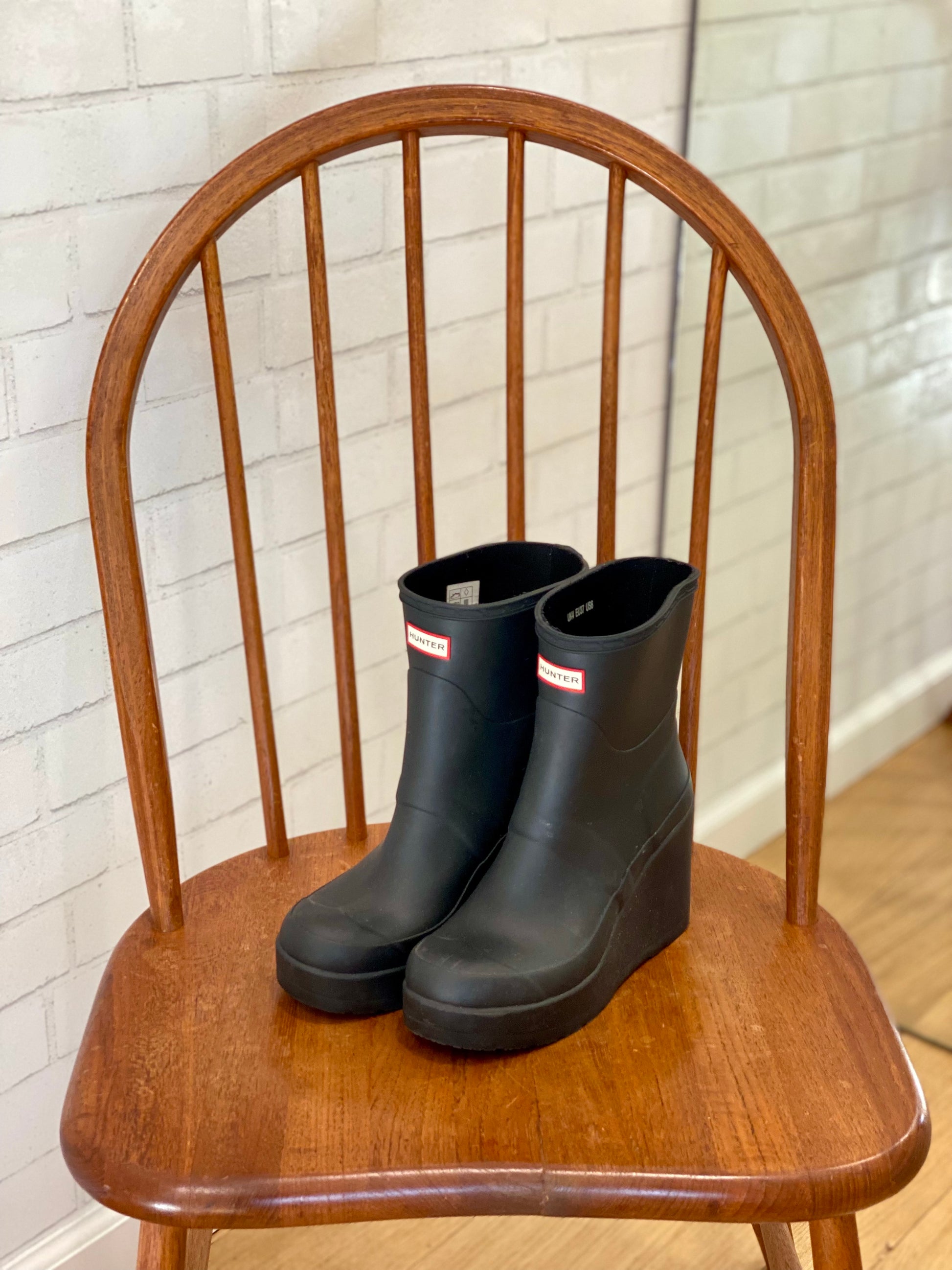 HUNTER Platform Boots US6.5 EU37