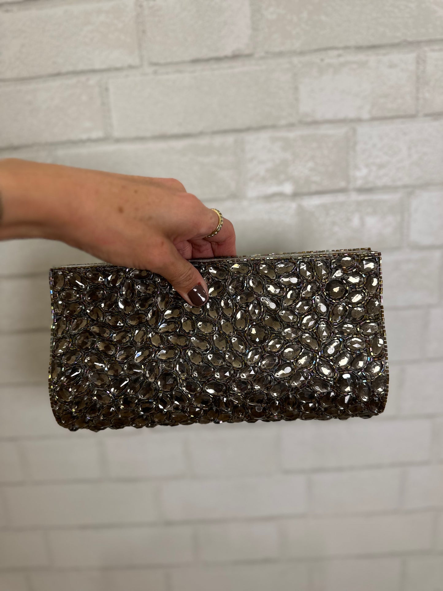 AVIVA STANOFF Rhinestone clutch