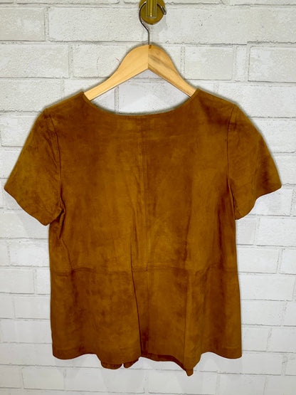 BA&SH Goat Suede Short sleeves top Size Xs-US0