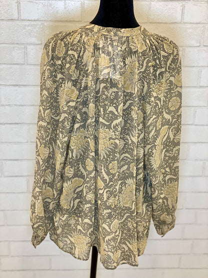 VINCE silk blouse ls / S