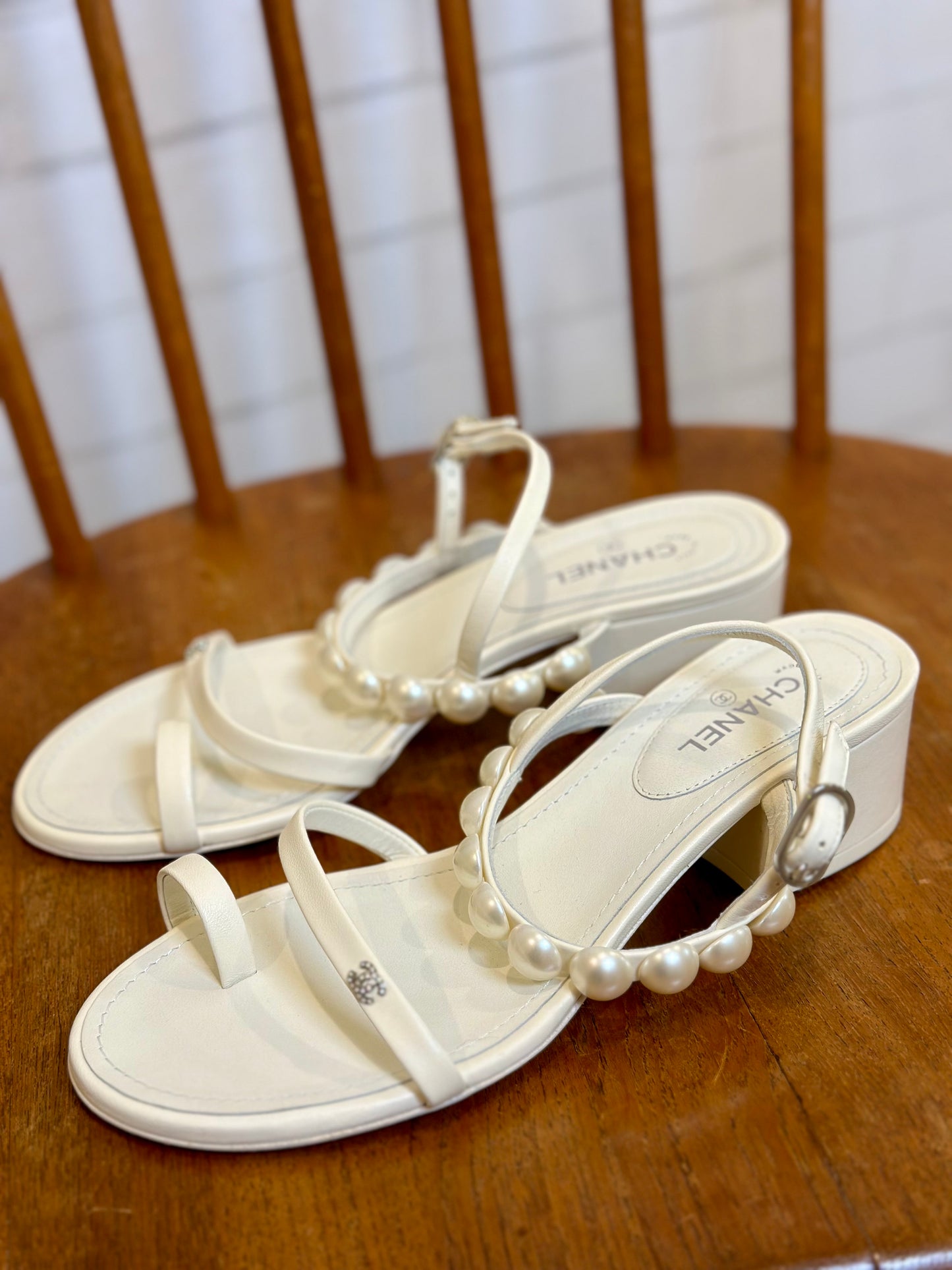 Chanel sales strap sandals