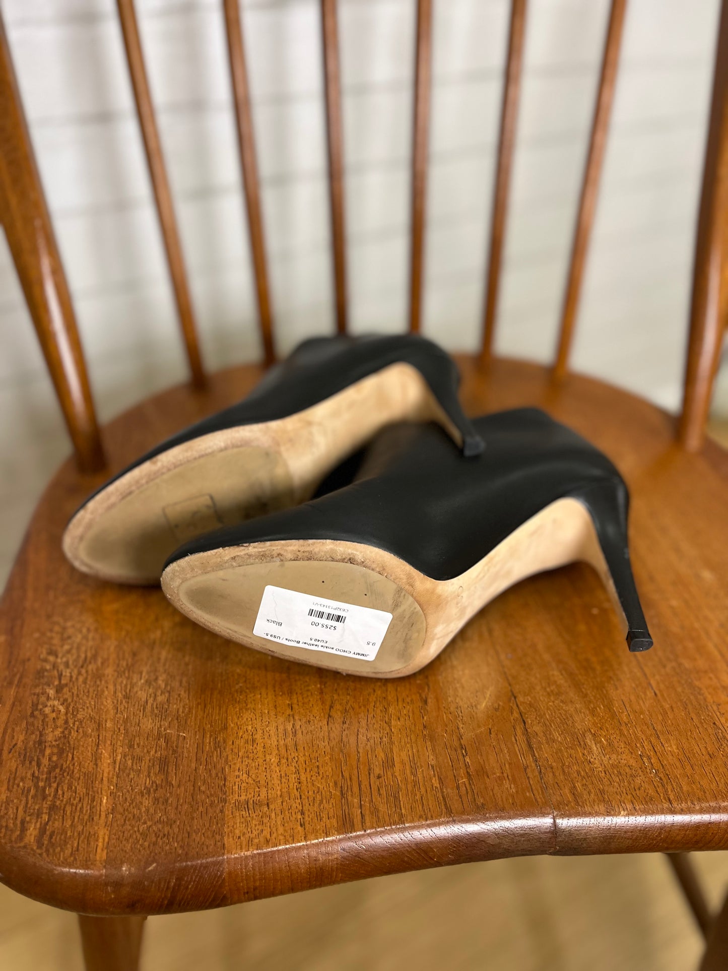 JIMMY CHOO ankle leather Boots / US9.5-EU40.5