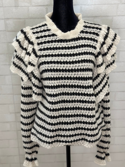 ULLA JOHNSON NWT ruffle sweater/ M