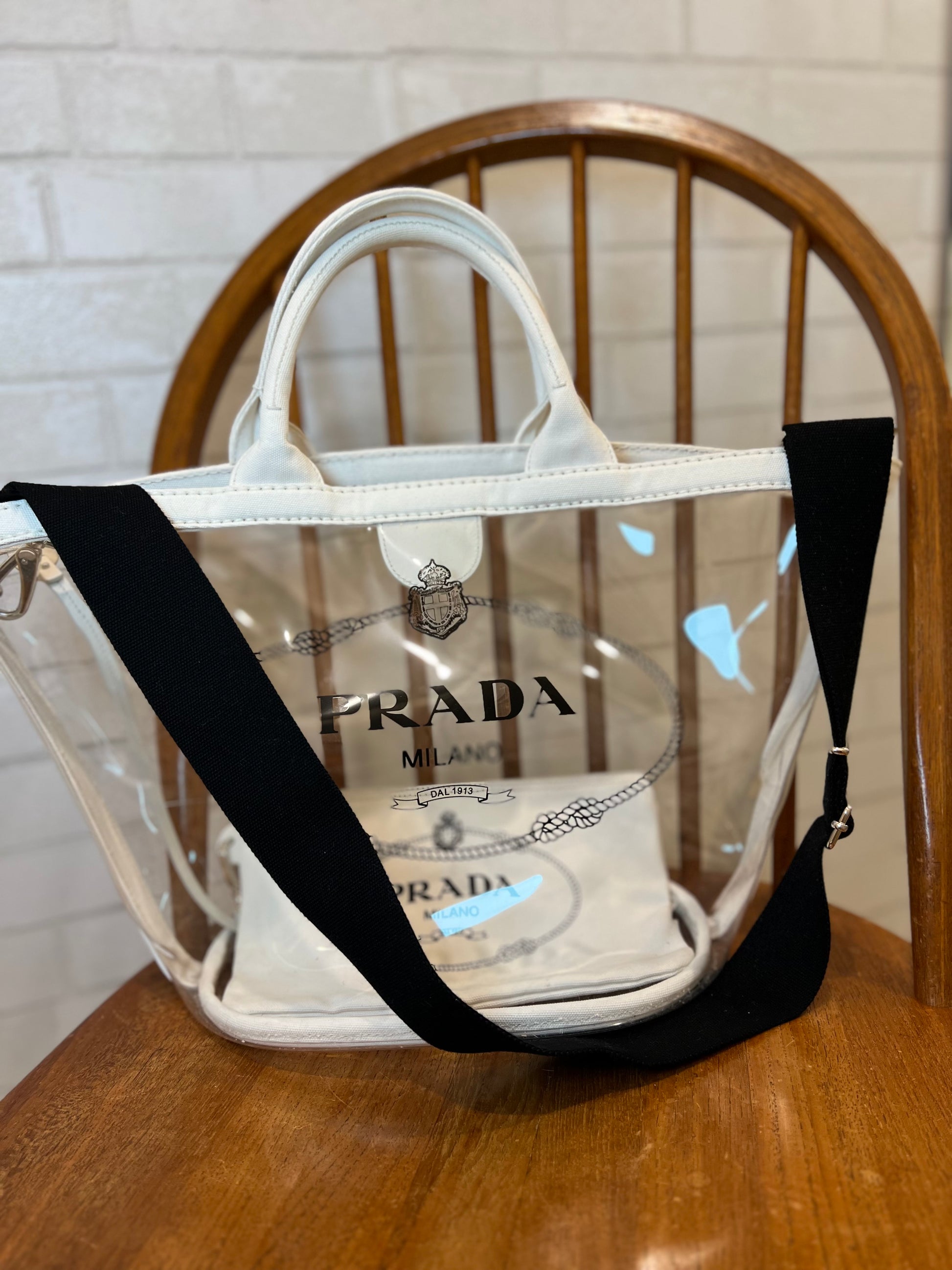 Prada pvc best sale tote