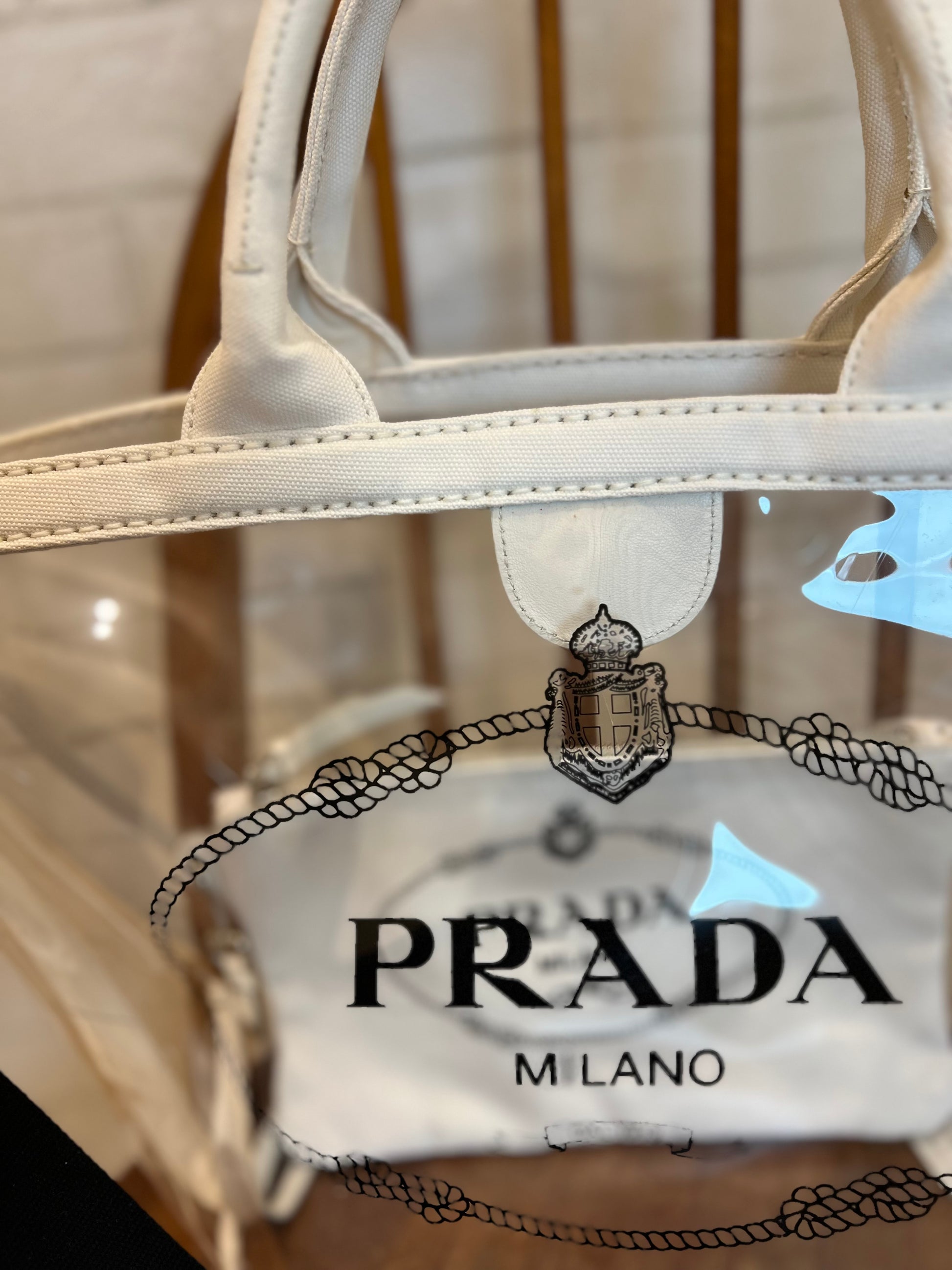Prada sales pvc tote