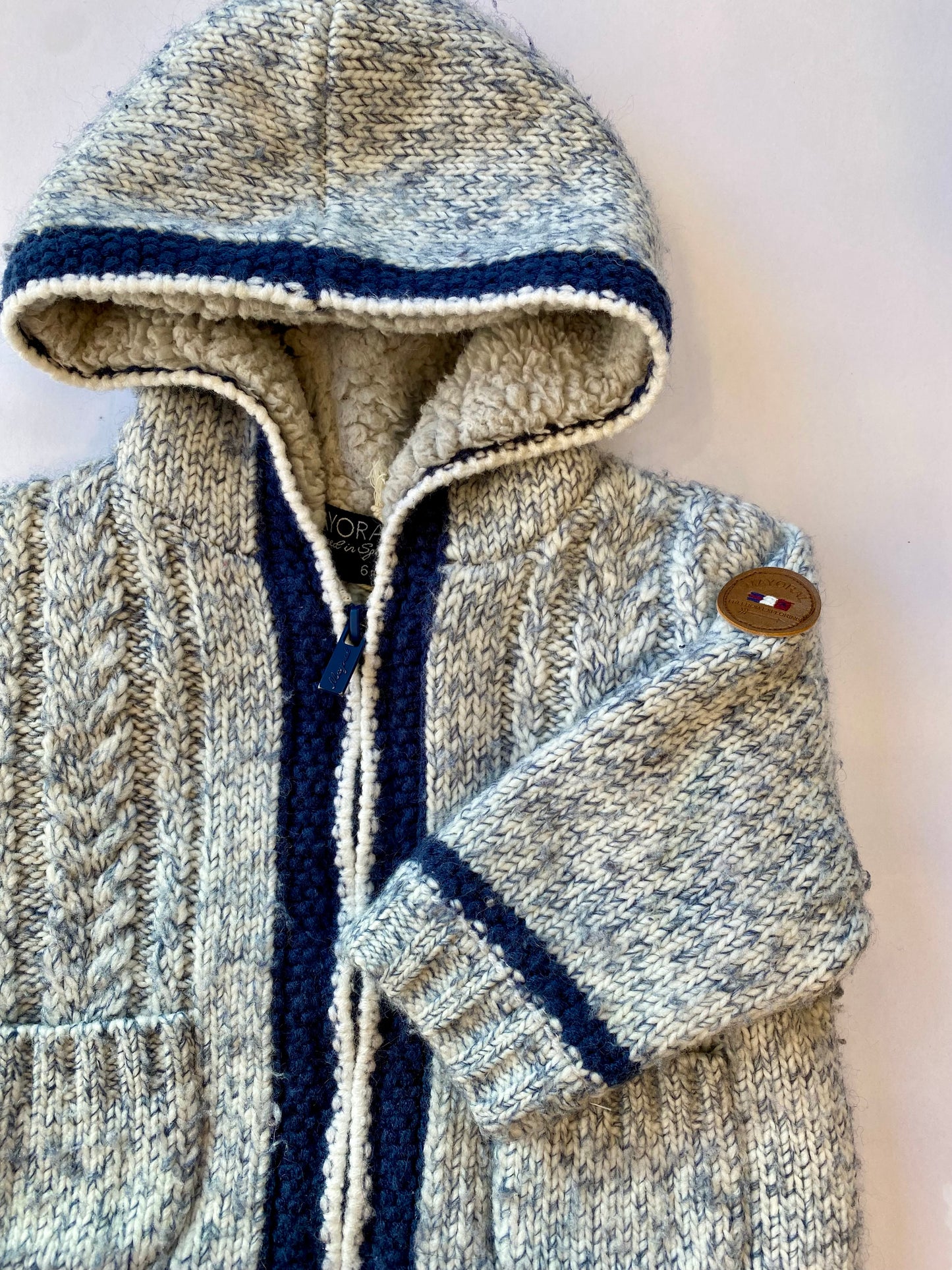 MAYORAL Zipped Cardigan with hood / 6M