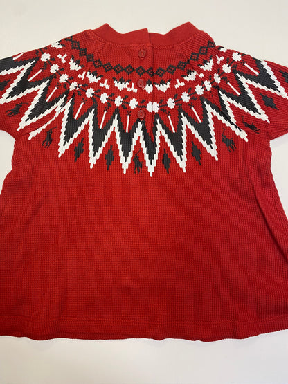 RALPH LAUREN Holiday Top Red NWT / 9M