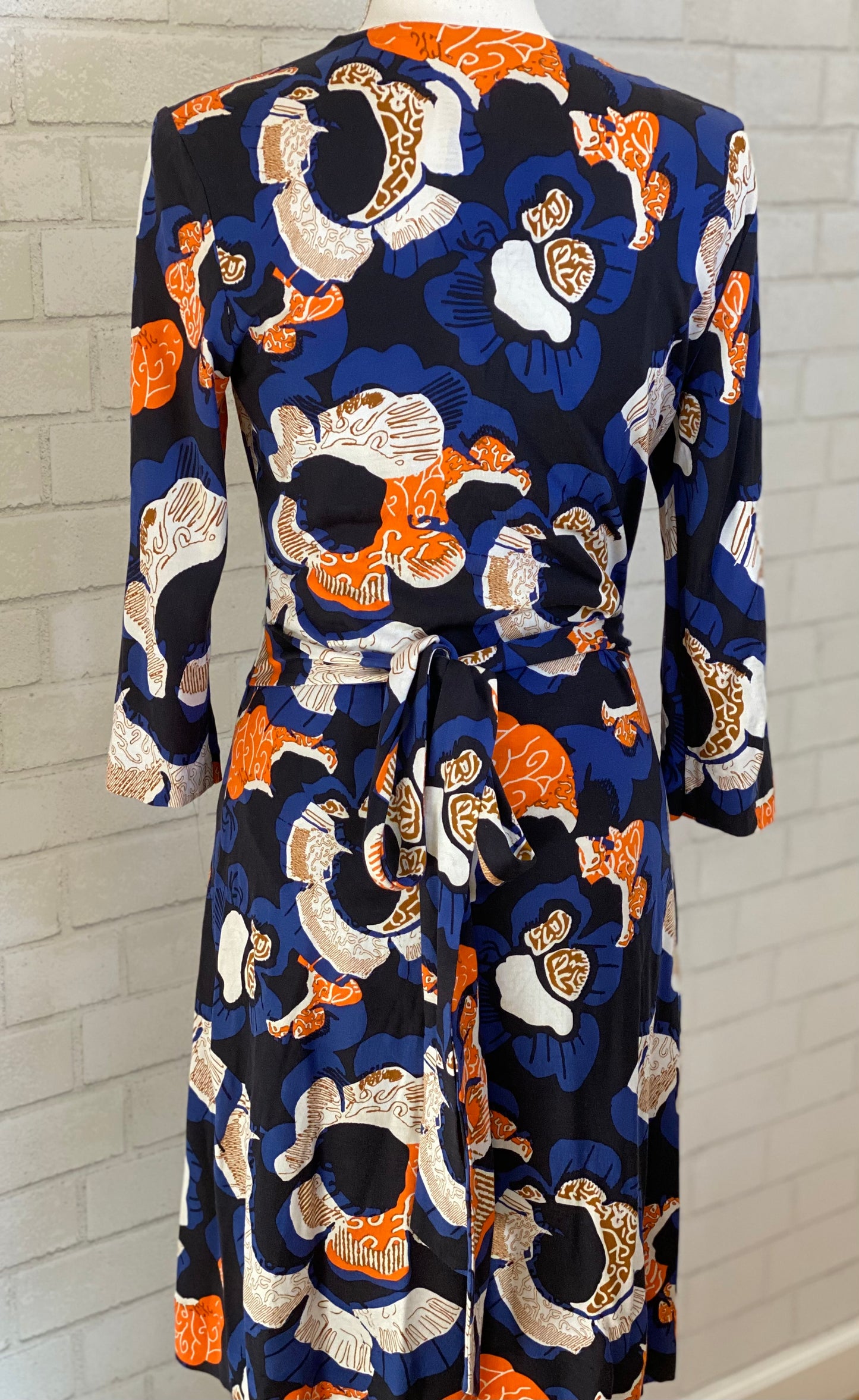 DVF NWT New Julian Two Wrap dress with slip / S