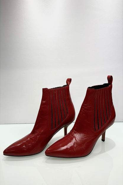 DVF Patent Leather Ankle Boots / US6-EU36.5