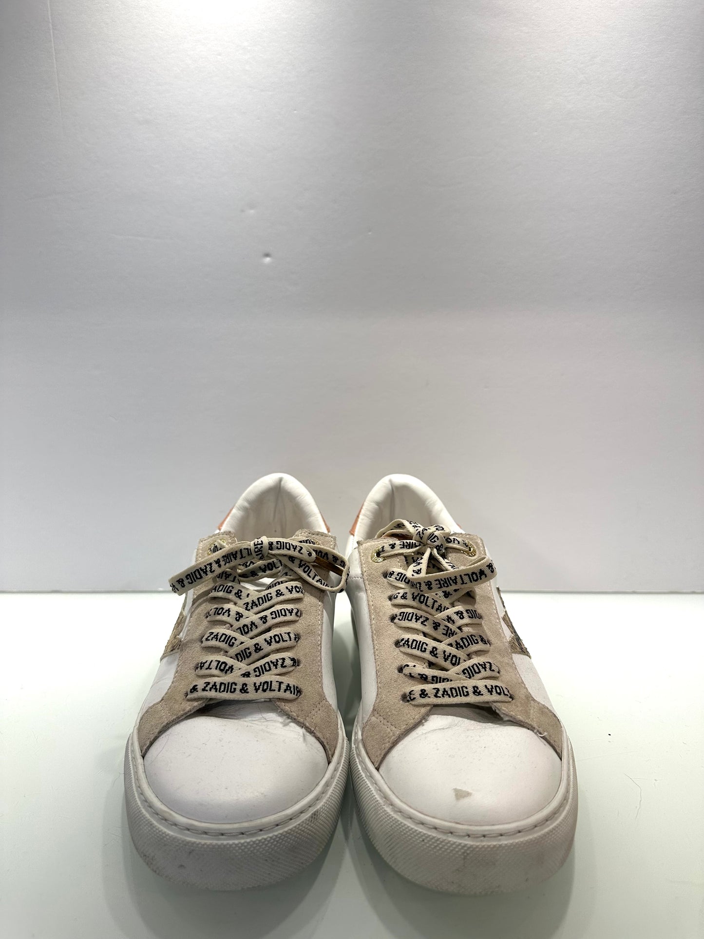 ZADIG & VOLTAIRE Leather Sneakers / US8.5-EU39