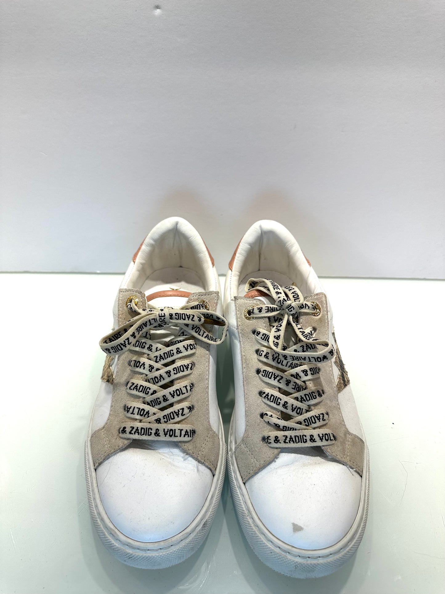 ZADIG & VOLTAIRE Leather Sneakers / US8.5-EU39