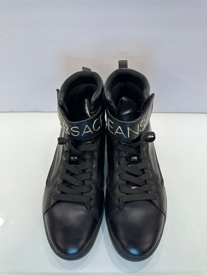 VERSACE Leather HIgh Top Sneakers / US9-EU40