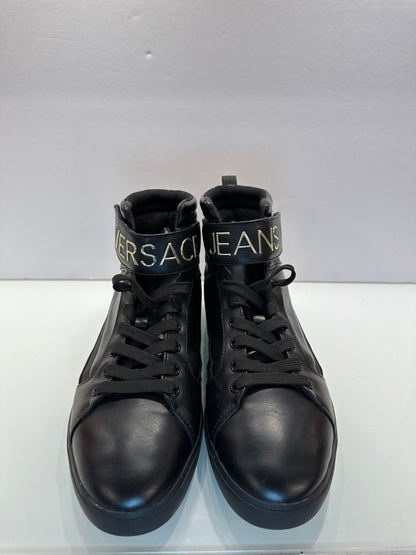 VERSACE Leather HIgh Top Sneakers / US9-EU40