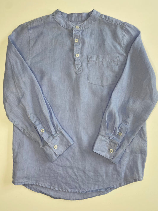 MONOPRIX Linen Shirt LS / 8Y