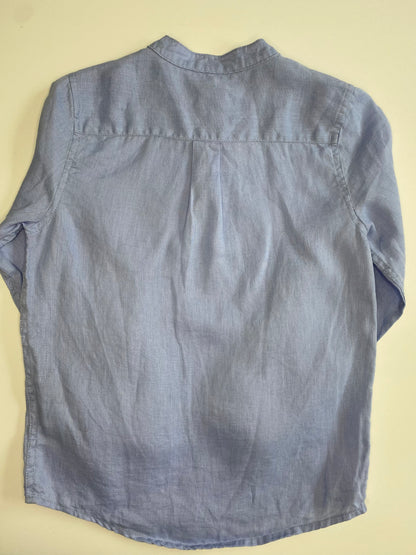 MONOPRIX Linen Shirt LS / 8Y
