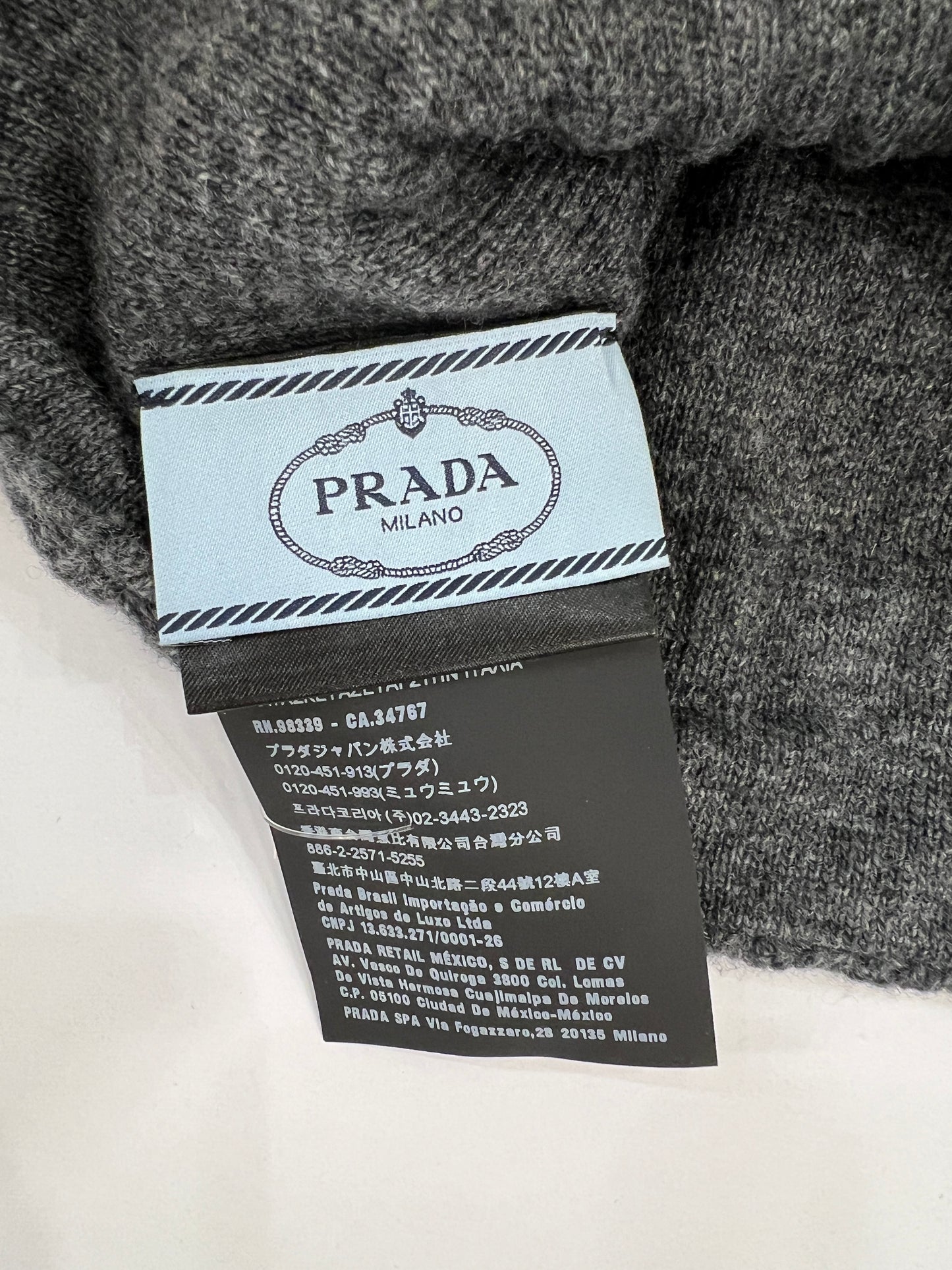 PRADA embellished wool cashmere blend