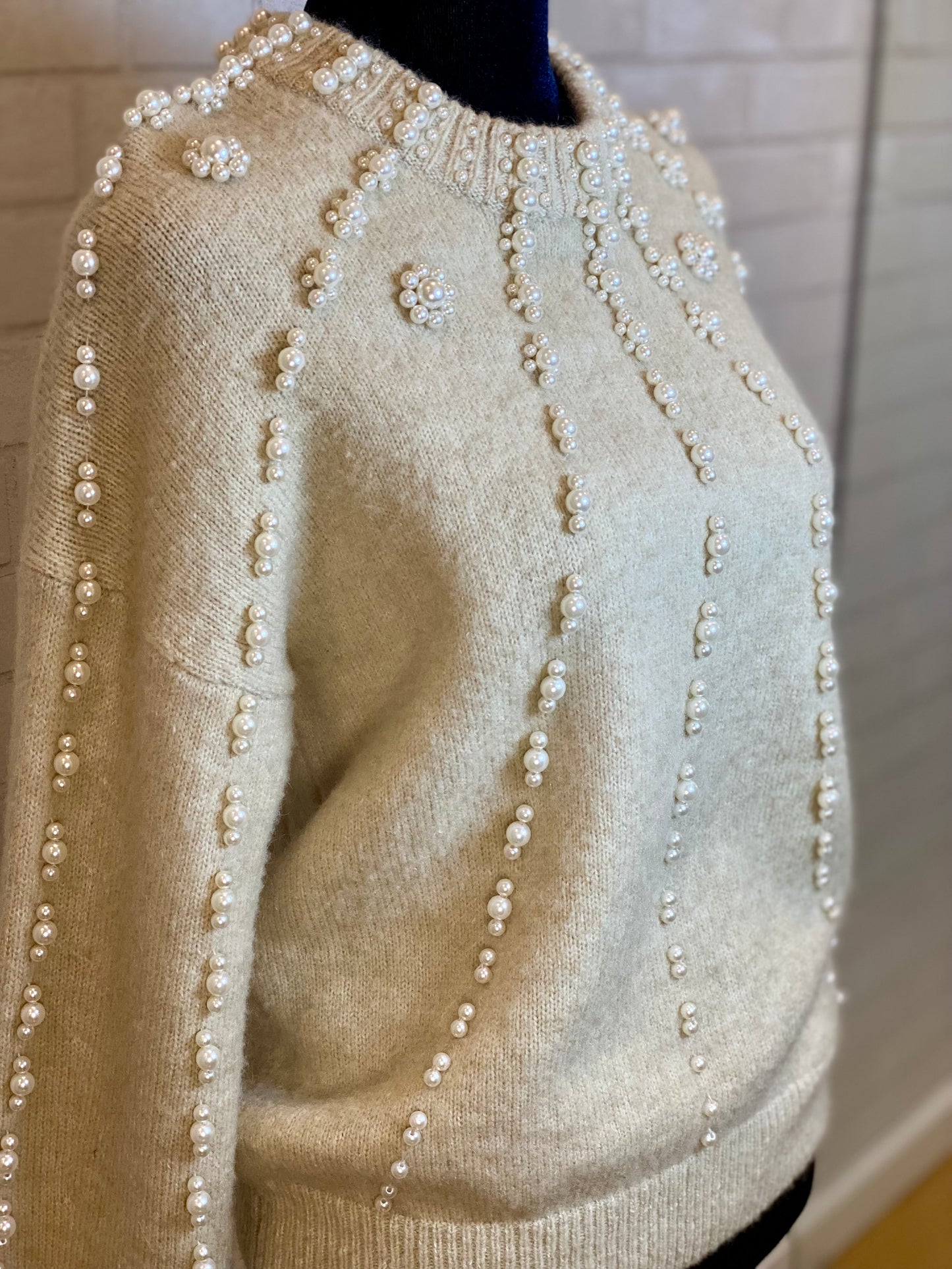 MAJE pearl sweater/ 1-XS