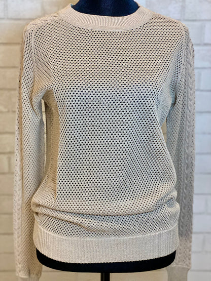 MARCHESA VOYAGE mesh sweater/ XS
