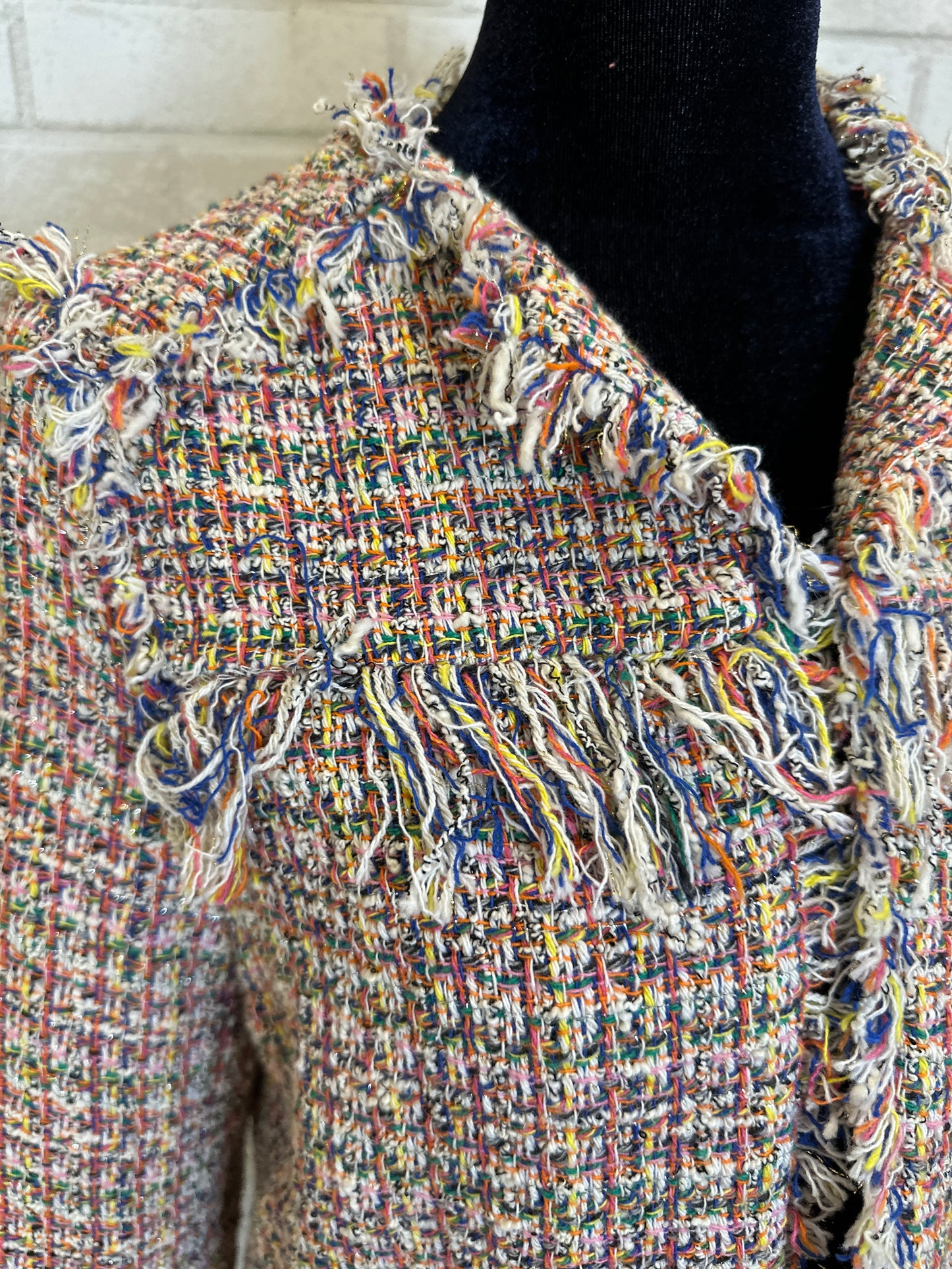 ZARA unlined Tweed style jacket / M