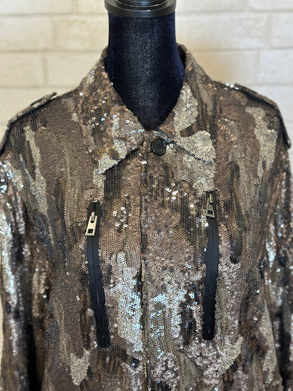 ZADIG & VOLTAIRE Sequins Shirt Jacket / M