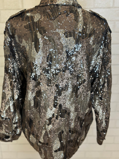 ZADIG & VOLTAIRE Sequins Shirt Jacket / M