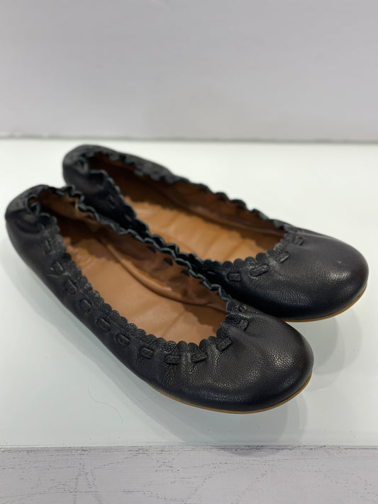 SEE By CHLOE Leather ballet Flats with scalop edges / US7.5-EU38